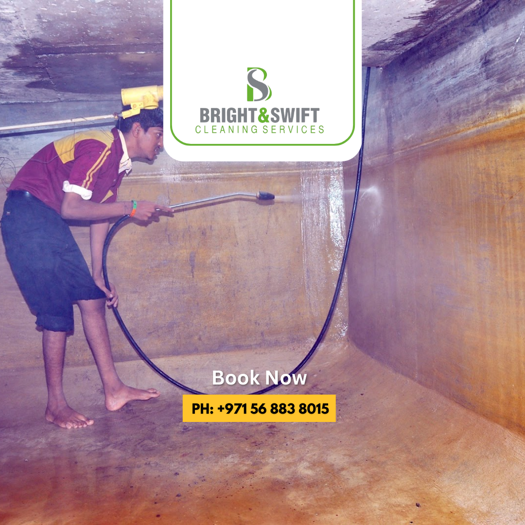 Water tank sludge removal service